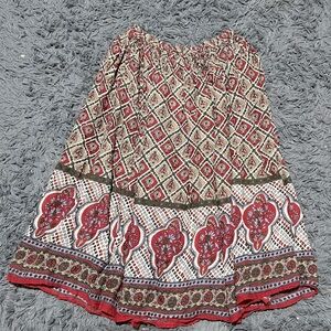 Vintage Erena 100% Cotton Midi Skirt